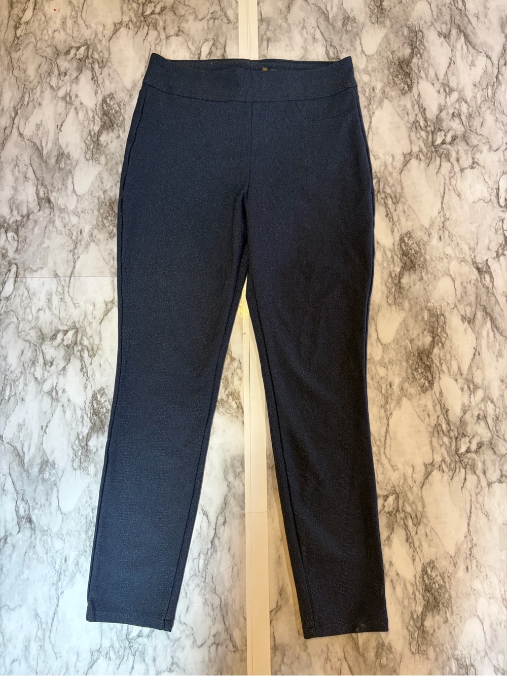 Honeylove Skinny Ponte Ankle Pants in Navy Size L